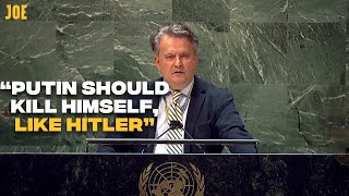 Ukraine's ambassador to the UN says Putin should kill himself like Hitler