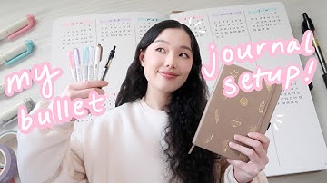 my bullet journal setup | simple, minimalist, cute aesthetic