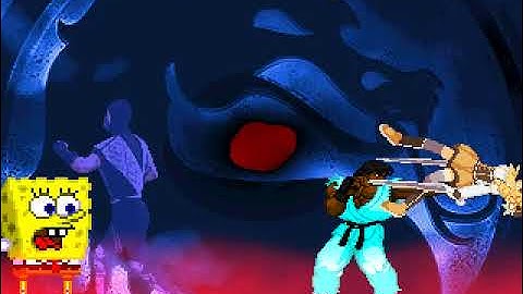 MUGEN Request: Neo Zekrom V2 & Spongebob V2 Vs Mami Tomoe & Smoke MK2