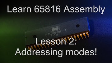 65816 ASM Lesson 2 - New Addressing Modes