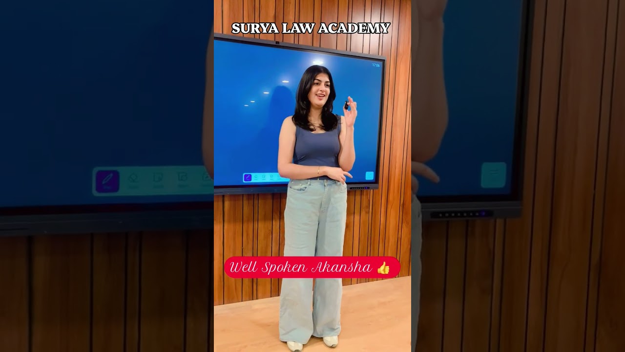 Superb presentation by Akansha in SLA class. #suryalawacademy #news #currentaffairsforlawentrances