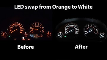 Instrument Cluster Color Change on BMW F30 (From Orange to White)