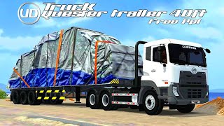 RILIS‼️MOD TRUCK UD QUESTER TRAILER KONTAINER 40FT | MOD BUSSID TERBARU | BUSSID SIMULATOR INDONESIA screenshot 5