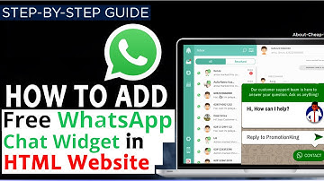 How to Add Whatsapp live chat code to your HTML website?