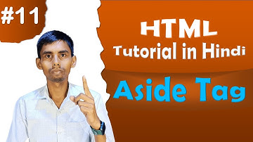 Aside Tag in Html tutorial in Hindi