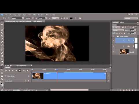 Animated smoke effect in Photoshop CS