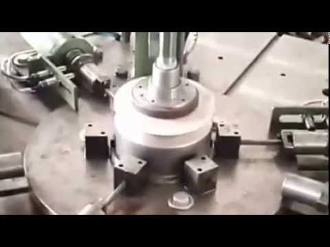 Motor fan cover fixing hole punching