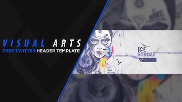 Abstract Twitter Header Template (FREE)