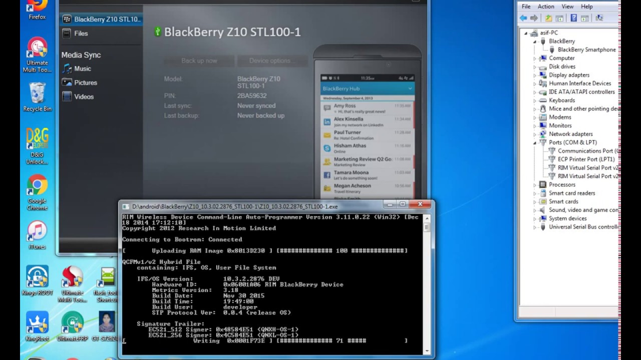 blackberry z10 STL001 firmware Red light blinking Solution,100