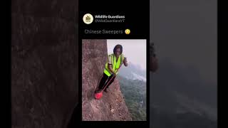 Daring Cliffside Sweepers of China: Risking Everything to Keep Paths Safe