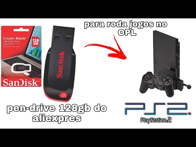 Jogos Ps2 Pen Drive 64 Gb  Jogo de Videogame Playstation 2 Nunca