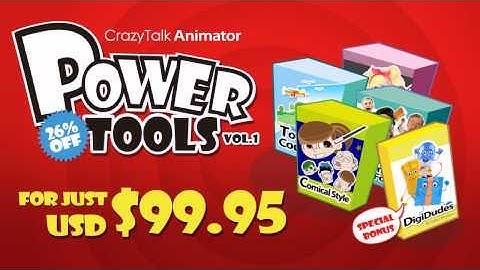 CrazyTalk Animator Content - Power Tools Vol.1