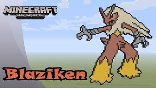 Minecraft: Pixel Art Tutorial and Showcase: Blaziken (Pokemon)