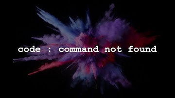 HowTo Fix Code command not found| Open bash_profile in Visual Studio Code