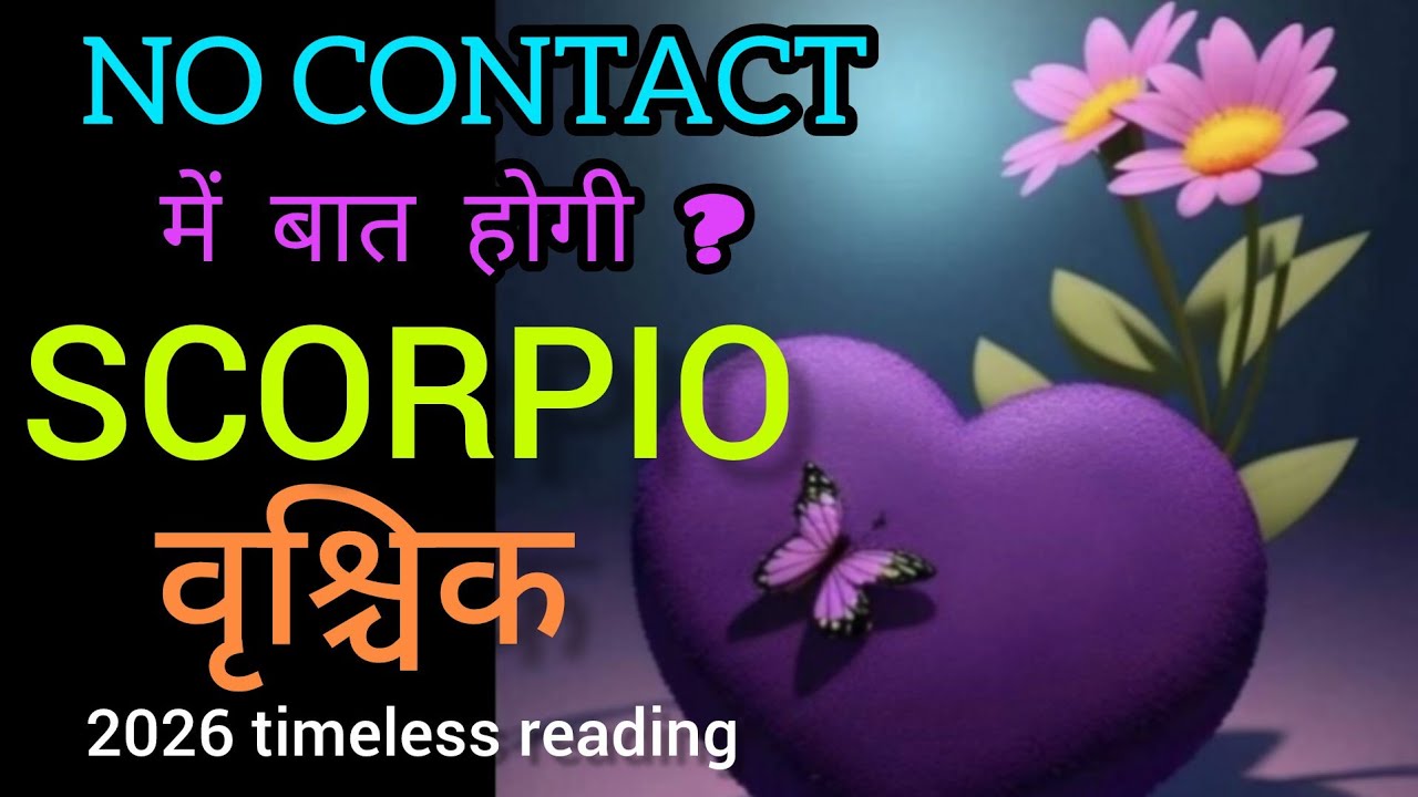 SCORPIO वृश्चिक I💕 'NO CONTACT' or 'LOW CONTACT' situation l Timeless Reading 2026 l Hindi Tarot