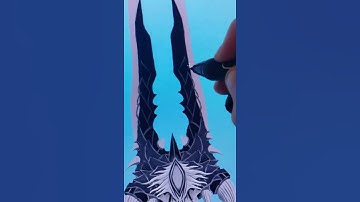 Concept weapon design. Hellrazor sword. Finishing sketches that you sent me.