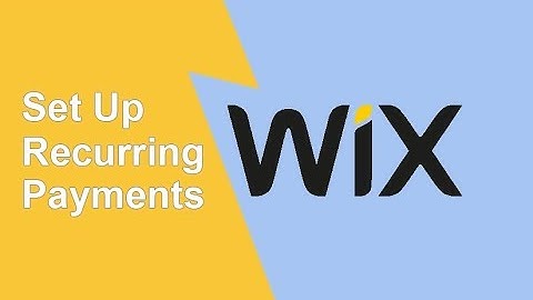 Wix Recurring Payments (Set Up)