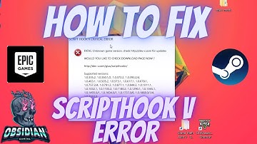 SCRIPT HOOK V CRITICAL/FATAL ERROR SOLUTION  IN HINDI| GTA V | EPIC GAMES | STEAM| OBSIDIAN GAMIN|
