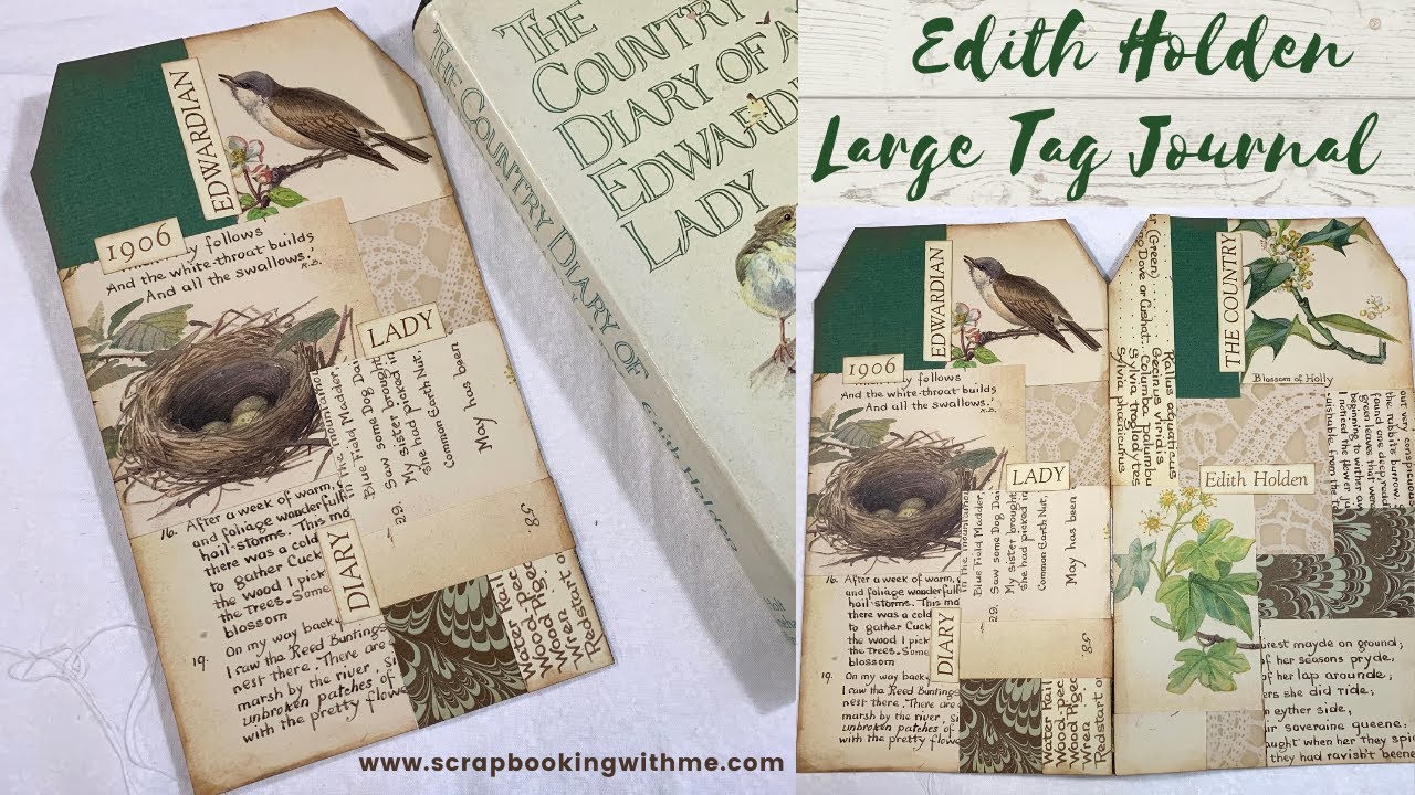 LARGE TAG JOURNAL ~ NEW STYLE SPINE ~ USING SCRAPS ~ INSPIRED BY TRACIE FOX