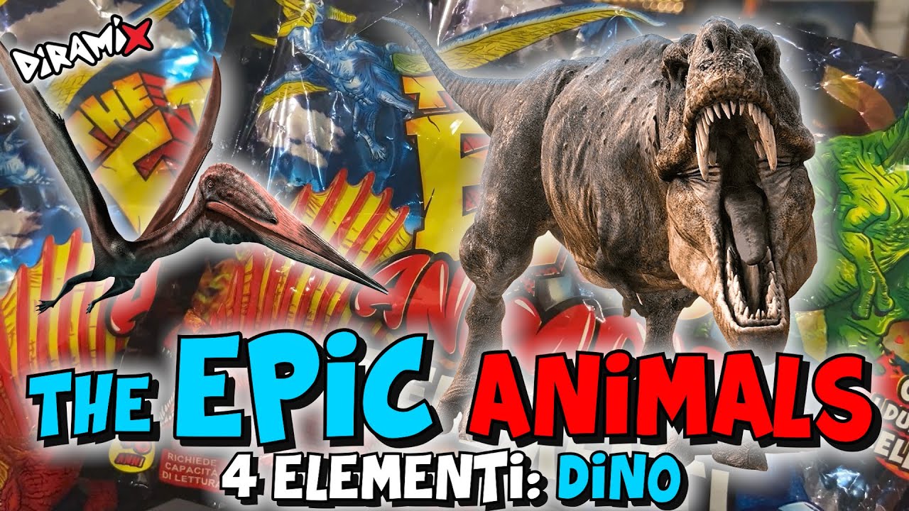 The Epic Animals 4 Elementi Serie 2 - Collezione Completa Con Rivista, Nuovi - Foto 2