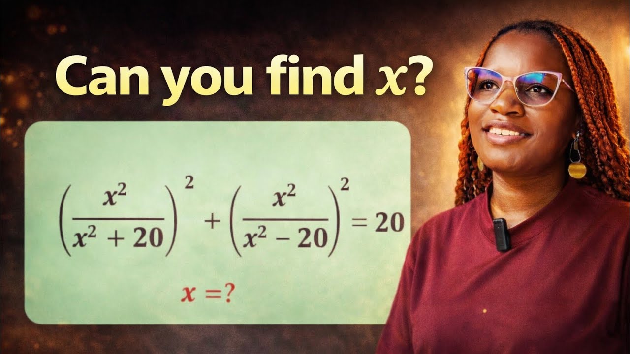 A very hard algebra math problem/ find x