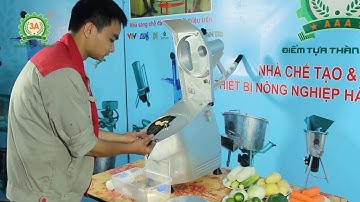 Máy cắt rau củ hạt lựu|Máy thái lát khoai tây, củ rau, thái sợi cà rốt, đu đủ đa năng 3A550W