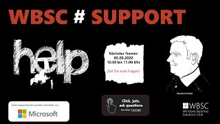 Live Q&A zu euren Microsoft Fragen - WBSC#SUPPORT
