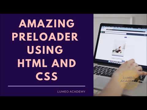 Amazing Preloader using HTML and CSS | LUMEO ACADEMY