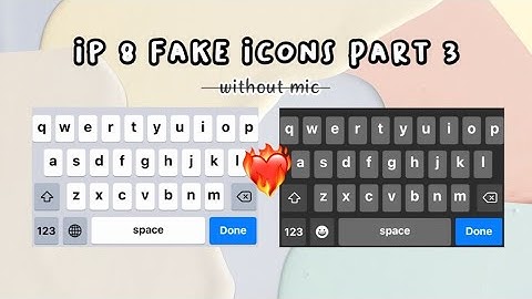 Prim Keyboard iPhone 6/7/8 FAKE Icons PART 3