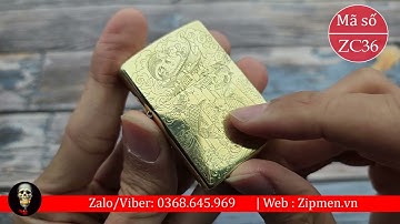 Bật lửa zippo USA cá chép vượt vũ môn | Bật lửa zippo cao cấp