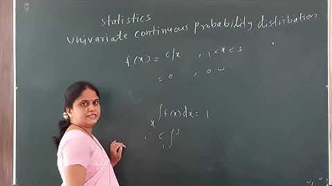 Univariate Continuous Probability Distribution ( sy )- 2
