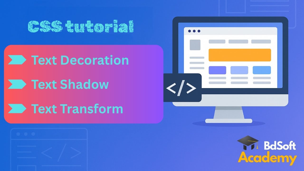 decoration, text shadow, text transform | Text Decoration, Shadow ...