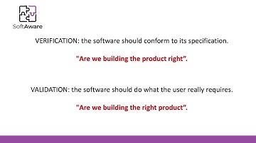 Software Tests. Verification and Validation