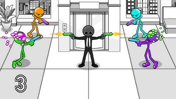 Gun Fu : Stickman 3 Gameplay Walkthrough Part 3 The Tower/Classics Mode levels 21-26 (Android, iOS)