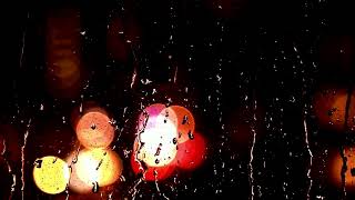Deep Sleep Rain sounds on window pane - Falling rain sounds.
