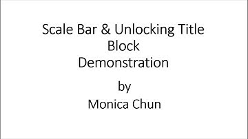 Scale Bar & Unlocking Title Block Demo