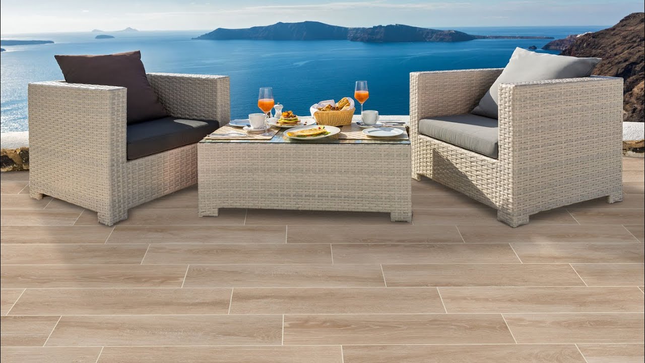Oakland Wood Natural Slip-Resistant Rectified Gazed Eco Porcelain