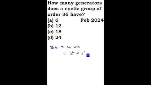 CSIR NET FEB 2022 | NUMBER OF GENERATORS | FINITE CYCLIC GROUP | CSIR NET MATHS | GATE MATHS