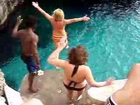 Amy Cliff Dive Ricks Cafe Negril Jamaica