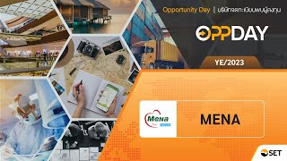 Oppday year-end 2023 MENA บมจ. มีนาทรานสปอร์ต