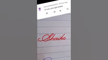 Shaika beautiful name write in cursive writing #cursive#writing#beautiful#writing#short