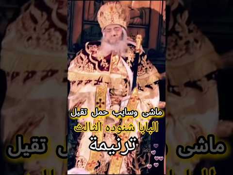 ترنيمه انت كبير العيله للبابا شنوده الثالث