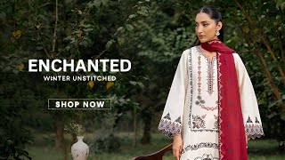 Seran Enchanted Winter Unstitched Collection'25 | Seran Embroidered Slub Khaddar\u0026Karandi Collection