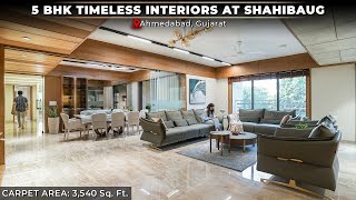 Designing the '5BHK Timeless Interiors at Shivalik, Shahibaug.' #interiordesign