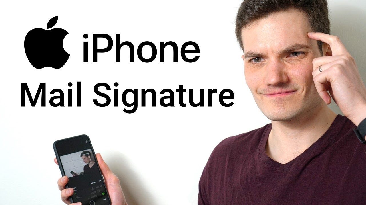 How To Add Mail Signature On IPhone YouTube