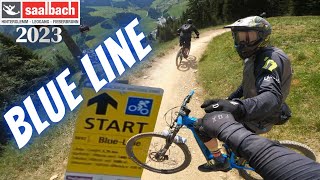 Ist dieser MTB-Trail wirklich für Anfänger geeignet ? | Blue Line | Saalbach-Hinterglemm 2023