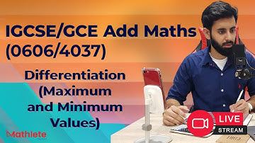 O level/IGCSE Add Maths - Differentiation - Maximum and Minimum Values - (Past Papers)