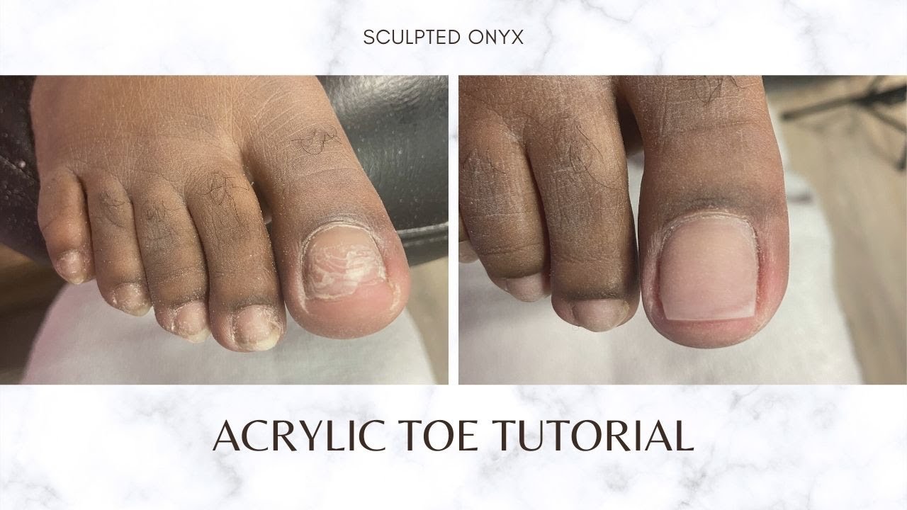 How To Do An Acrylic Toe Nail Acrylic Toe Tutorial YouTube