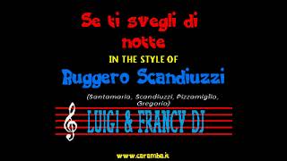 Ruggero Scandiuzzi - Se ti svegli di notte "Sincro (L&F) Karaoke"