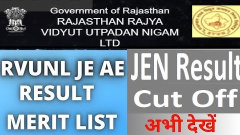 Rvunl Je Electrical Result I rvunl result 2021 | rvunl je electrical 2021 result | rvunl